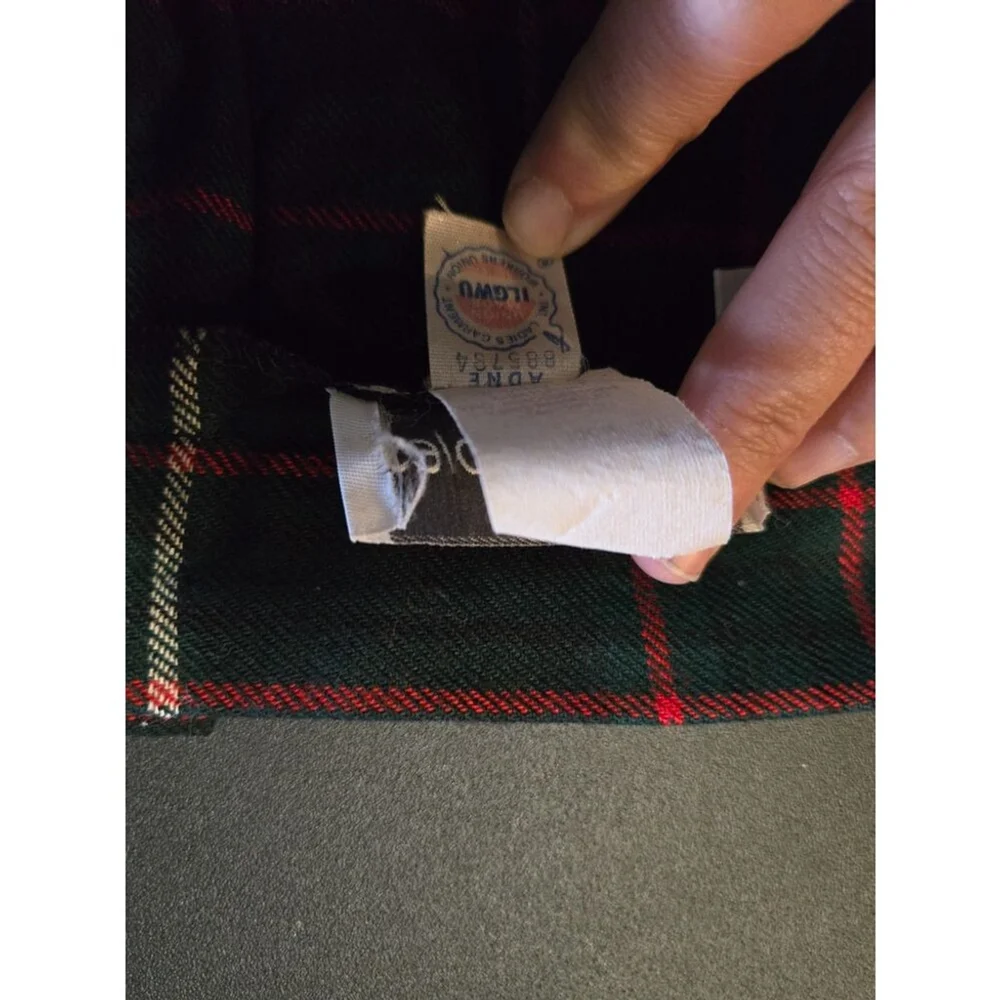 JH Collectibles Women's Vintage Plaid Wool Skirt Size Size 14